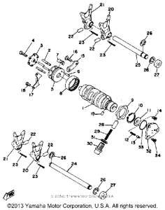 RD400E Переключение скоростей