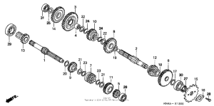 CRF100F Трансмиссия