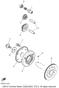 FZR600RG Муфта стартера