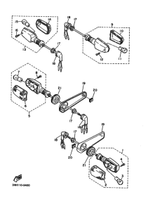 FZR600 FZR600A Проблесковый световой сигнал