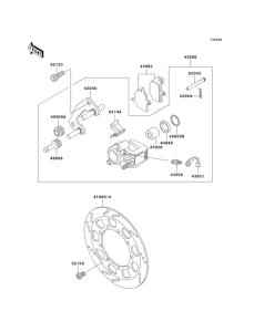 KL650 Front brake(a18 / a19)