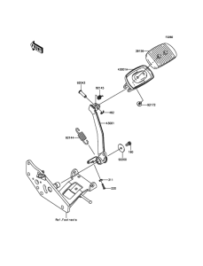 VN1700 Педаль тормоза