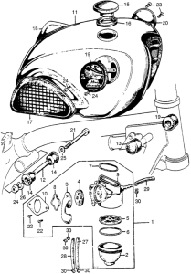 CL72 Топливный бак