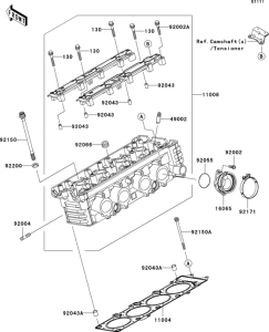 ZR750 Головка цилиндров