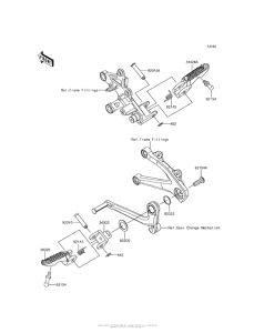 ZX1000 Подножки