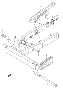 GSF650 (ABS) Маятник задний