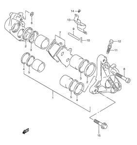RGV250 Передний суппорт