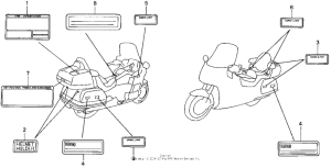 GL1500I Caution label (1)