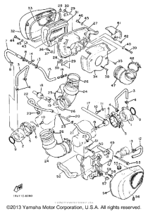 XV700SSC Воздушный фильтр