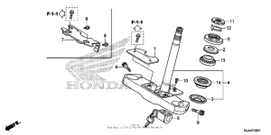 VT750C2B Steering stem (2)