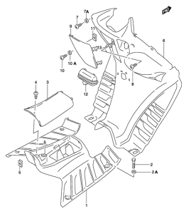 AY50 Щиток облицовочный задний
