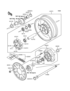 ZR1200 Заднее колесо и цепь