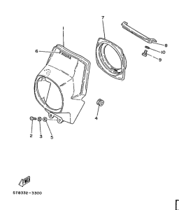 DT50MX Обтекатель 1