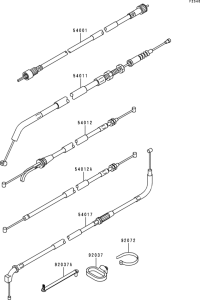 ER500 Тросы управления