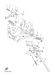WR250F Stand & footrest