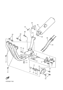 YZF1000R Выхлопная система