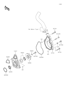 EX400 Водяной насос