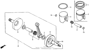 CR125R Коленвал