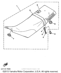 TW200GC Сиденье