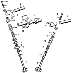 SL90 Распределительный вал и клапана
