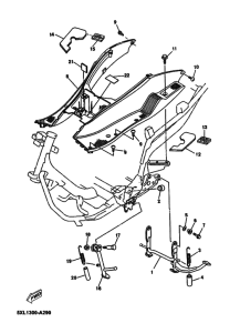 YP125E Support & repose pied