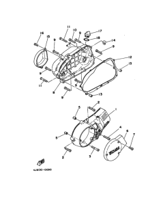 MR50 Crankcase cover ass`y  (v