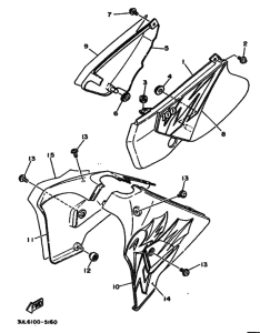 RT100 RT100G Боковая крышка