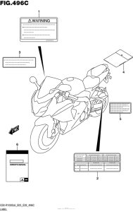 GSX-R1000 Label (Gsx-R1000L6 E33)