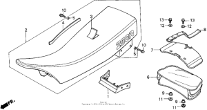 XR250R Сиденье