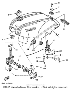 RZ350N Топливный бак