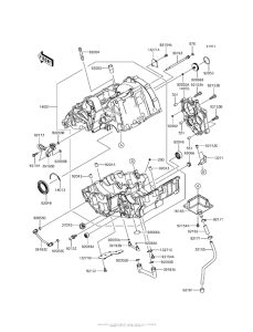 EX650 Картер двигателя