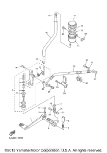 FJR13TC Задний торм цилиндр