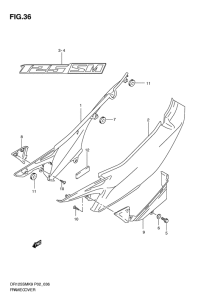 DR125 Обтекатель задний