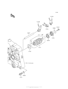  Валы и вилки переключения передач