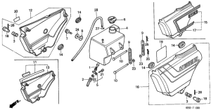 H100 Side cover / oil tank