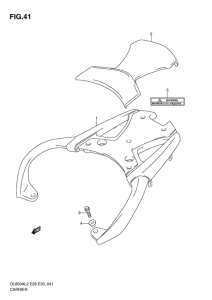 DL650 (ABS) Багажник