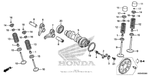  Распределительный вал и клапана