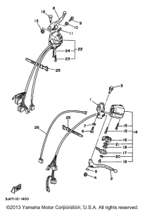 XV1100SJC Рулевые переключатели
