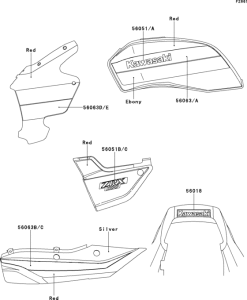 ZR1100 Decals(ebony / red)