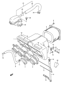 GSX-R1100 Воздухоочиститель