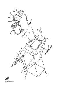 YZF-R1S Боковая крышка