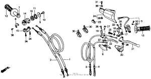 XR600R Handle switch 88-92