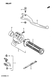GV1400 Right handle switch gv1400gtg