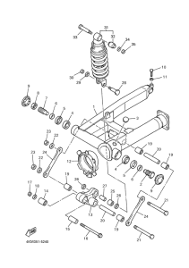 XJ900S Rear arm. suspension