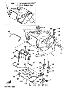 XTZ750 Топливный бак