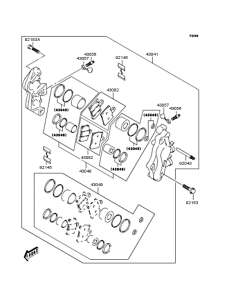 SC250 Передний тормоз