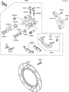 ZX500 Rear brake(zx500b-000090-)