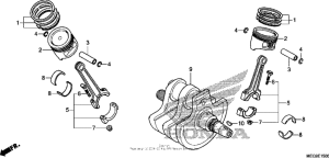 VT750C2B Коленвал