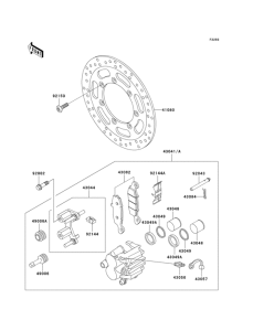 VN800 Front brake(e1-e3)