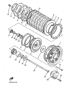 FJ1200 Сцепление